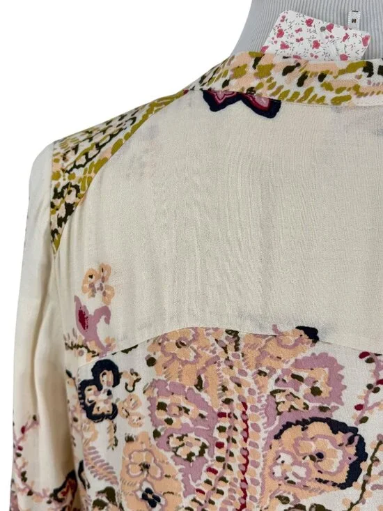 NWT Free People Floral Flowy Maxi Dress | Boho Coastal Cowgirl Tumblr Whimsigoth - Picture 8 of 16